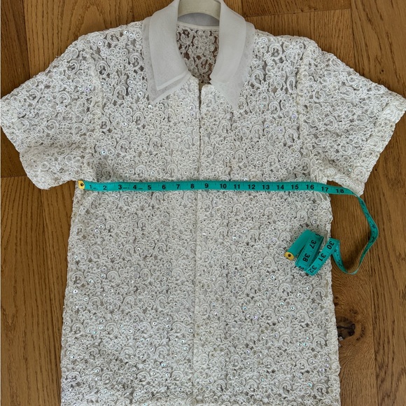 Vintage lace and beaded top - Picture 7 of 13